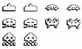 Space Icons Invaders Invader Coloring Template Desktop Gif sketch template