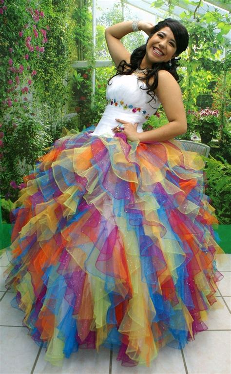 rainbow dresses  quinceanera google search rainbow quinceanera dresses sweet  dresses