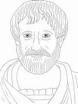 Aristotle Scientist Philosopher sketch template