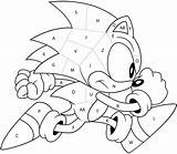 Sonic Paint Letter Hedgehog Classic Quiz Blank Run Gaming sketch template