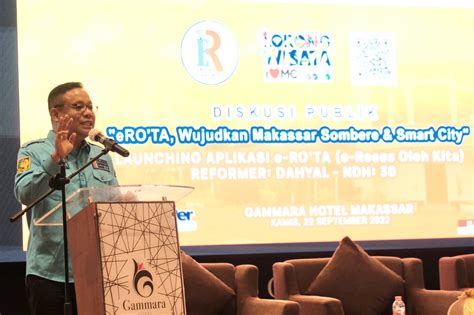 sekretariat dprd makassar launching aplikasi  rota