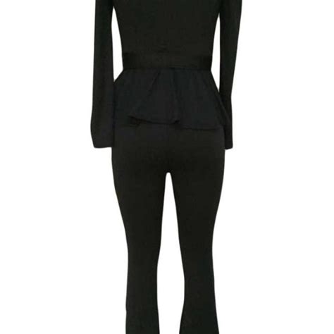 business elegant women black dressy pant suits online