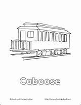 Caboose Trains Divyajanani sketch template