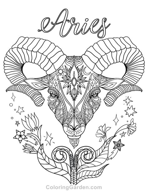 zodiac signs coloring pages  getcoloringscom  printable