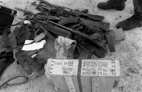 Soviet Made Ak 47 Assault Rifles Seized During Operation Urgent Fury