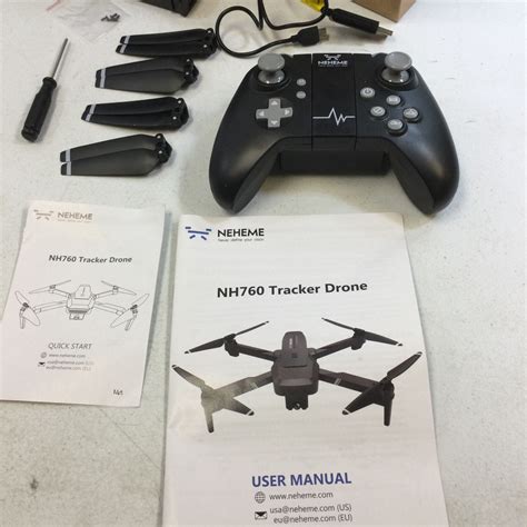 neheme nh black  remote control professional camera tracker drone  ebay