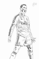 Ronaldo Cristiano Colouring Messi Cr7 Reposts Soccer Ausmalen Penup Fussball sketch template
