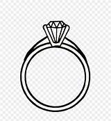 Ring Wedding Diamond Engagement Clipart Clip Save Coloring sketch template