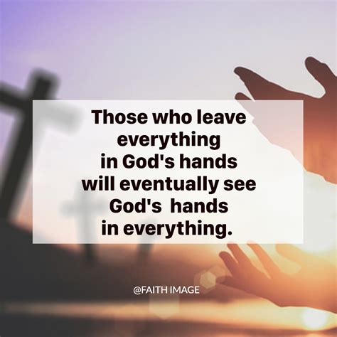 leave   gods hands