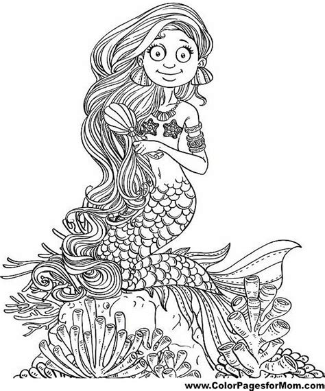 mermaid coloring page  mermaid coloring book mermaid coloring