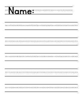 kindergarten lined writing paper lined writing paper writing paper