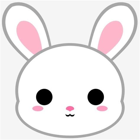 bunny head clipart transparent png hd cartoon white bunny head