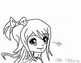 Heartfilia Lucy Tail Fairy Lineart Dragoart Drawing sketch template