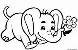 Elefante Mignon Elefantes Pintar Elephants Supercoloring Dumbo Bebes Elefanti Elefantini sketch template