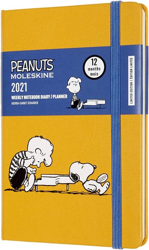 moleskine peanuts 12 month weekly planner weekly diary 2021 limited
