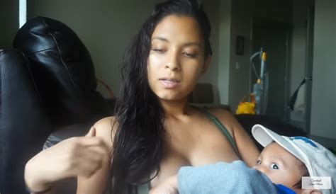 mother records videos of herself breastfeeding her 3 and 1