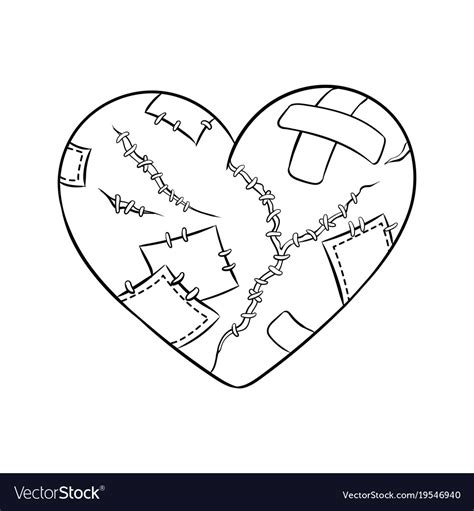 broken heart coloring pages   gambrco