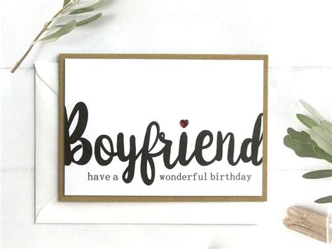 birthday card boyfriend boyfriend birthday card boyfriend card