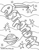 Astronomy Doodles Caratulas Classroomdoodles Manatee Ciencias Cuadernos Binder Classroom Getcolorings sketch template