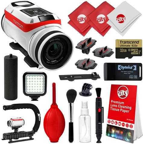 tomtom bandit 4k action video camera with accessories 32gb memory kit