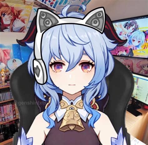 Catheadphones Ganyu In 2021 Anime Cute Icons Cat Headphones
