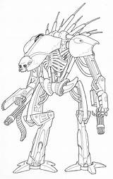 Robot Coloring Pages Killer Fighting Giant Color Deviantart Sci Fi Drawings Getcolorings Printable 2005 sketch template