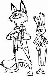 Coloring Zootopia Pages Clipartmag Hopps sketch template