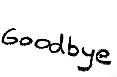 goodbye inscription  stock photo public domain pictures