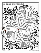 Turkey Maze Woojr sketch template
