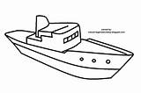 Mewarnai Kapal Laut Sketsa Menggambar Tk Transportasi Alat Kendaraan Gudangsket sketch template