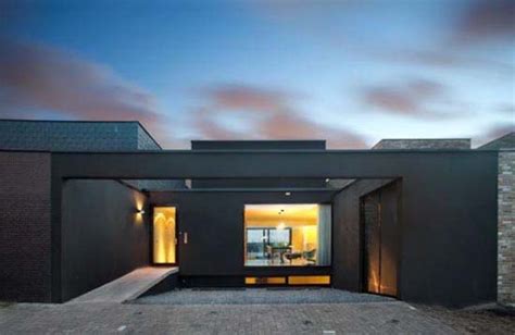 shaped house designs  contemporary modern house  nat architecten