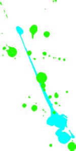 green  blue paint clip art  clkercom vector clip art