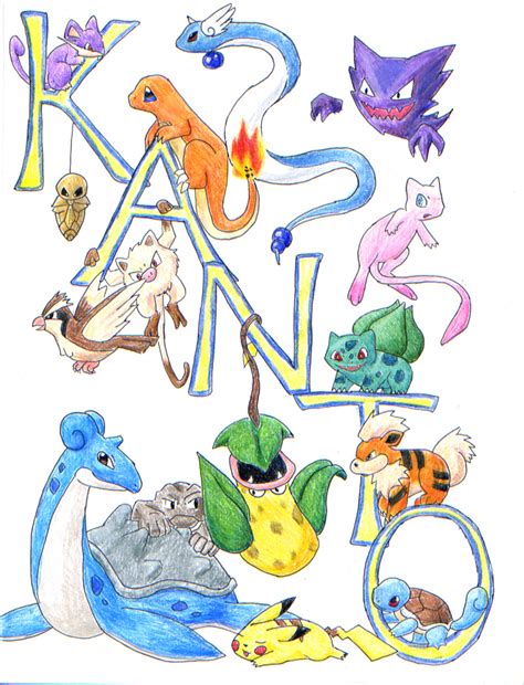 Pokemon Kanto Region By Kara Tails On Deviantart