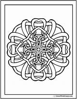 Celtic Coloring Knots Cross Sheet Pages Knot Designs Patterns Printable Colorwithfuzzy Color Irish Pattern Scottish sketch template