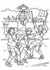 Coloring Soccer Pages Football Foot Adults Coloriage Sport Adult équipe Avec Une Wk Voetbal Kids Sports Kleurplaat Imprimer Print Leur sketch template