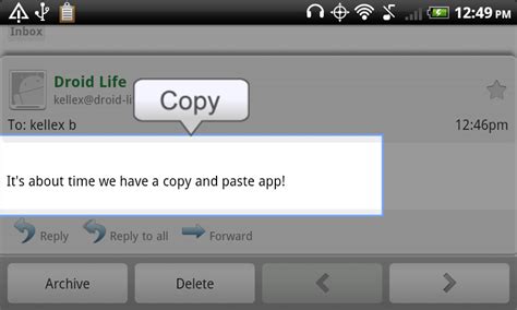 copy paste   change  android experience droid life