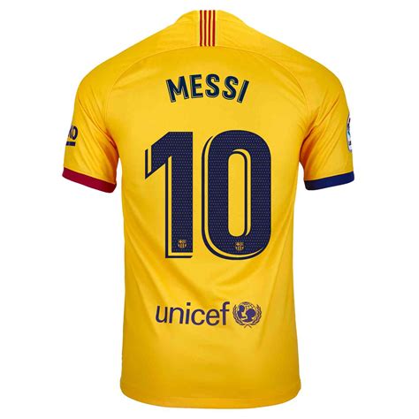 2019 20 Nike Lionel Messi Barcelona Away Jersey Soccerpro