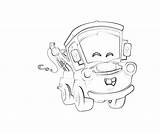 Mater Cute Coloring Pages sketch template
