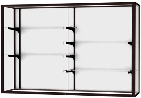 48 H Champion Aluminum Frame Wall Mount Locking Display Cases