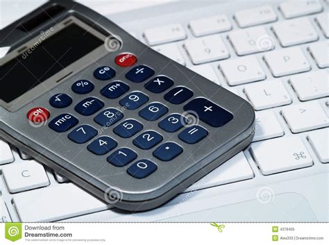 calculator laptop keyboard editorial image image