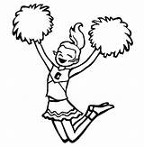 Cheerleader Cheerleading Drawing Pages Coloring Colouring Basketball Color Team Clipartmag sketch template