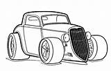 Rod Hot Coloring Pages Cars Chevy Printable Color Coloringme sketch template