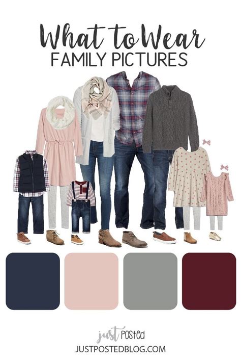 navy burgundy pink  gray   wear  family   post  fall family