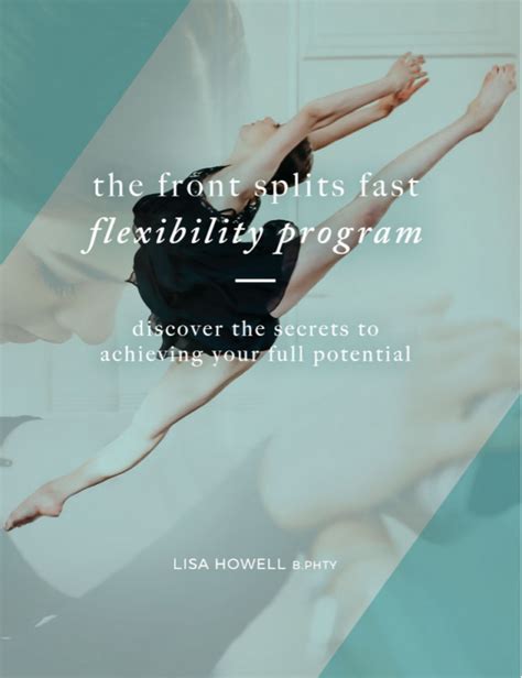 Front Splits Fast Flexibility Program The Ballet Blog