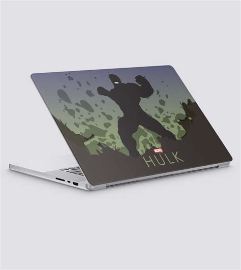hulk silhouette laptop apple layers