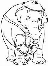 Coloring Dumbo Jumbo Mrs Pages Printable Kids Cjk Book Disney Print Disimpan Dari sketch template