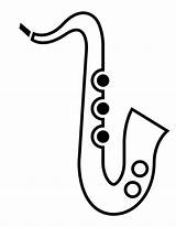 Saxophone Saxofone Tenor Saxaphone Clipartmag sketch template