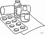 Kolorowanki Medicine Medicinas Colorare Druku Medikamente Leki Drogas Ausmalbild Disegno Ausmalbilder Apteka Medicina Drogen sketch template