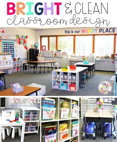 Bright And Clean Classroom Design Polka Dots Please Kindergarten