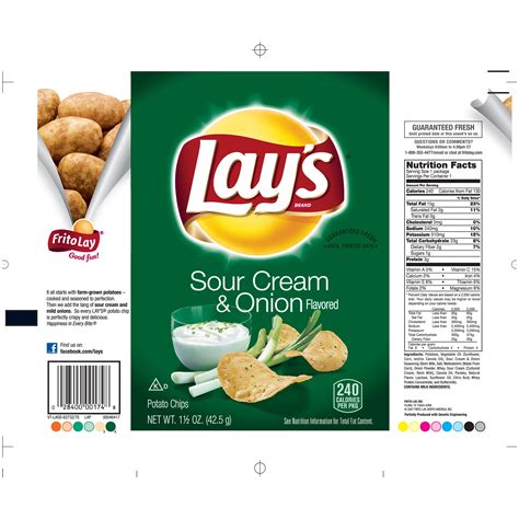 lays chips nutrition label labels